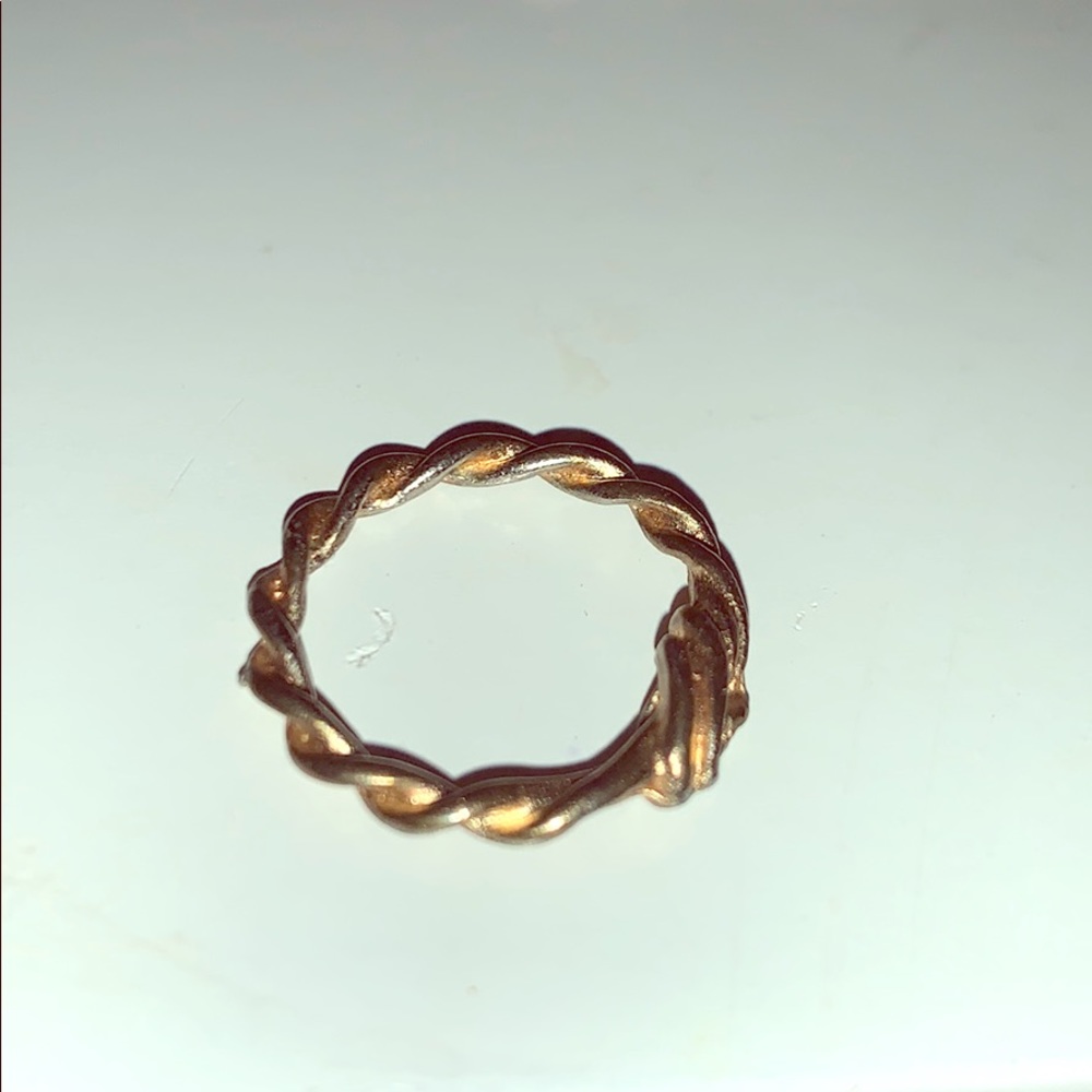 Silver ring.